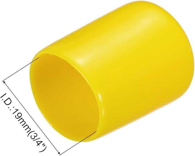 uxcell 20pcs Rubber End Caps 19mm ID Vinyl PVC Round Tube Bolt Cap Cover Screw - Image 3
