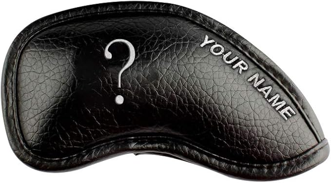 CRAFTSMAN GOLF 12pcs or 1pc Thick Synthetic Leather Golf Iron Head Covers Set by CRAFTSMANGOLF