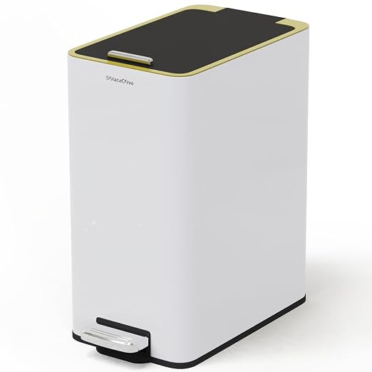 Stainless Steel 4 Gallon Slim Trash Can by SolaceCove