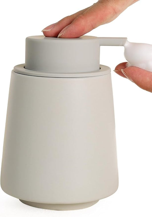 INGOFIN Ceramic Foaming Soap Dispenser -14 oz Foam Hand Soap Dispenser Bathroom by INGOFIN