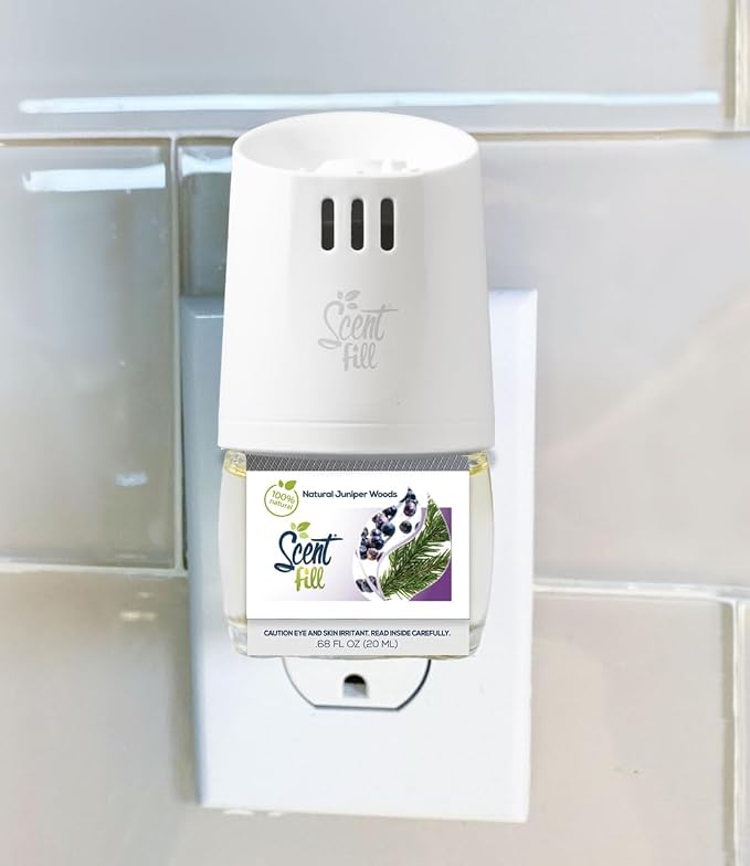 Scent Fill 100% Natural Juniper Woods Plug in Air Freshener, Scented Oil Refills - Image 2