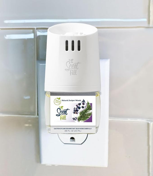 Scent Fill 100% Natural Juniper Woods Plug in Air Freshener, Scented Oil Refills - Image 2