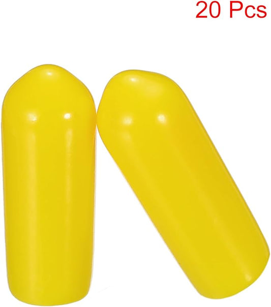 uxcell 20pcs Rubber End Caps 5mm ID Vinyl PVC Round Tube Bolt Cap Cover Screw - Image 2