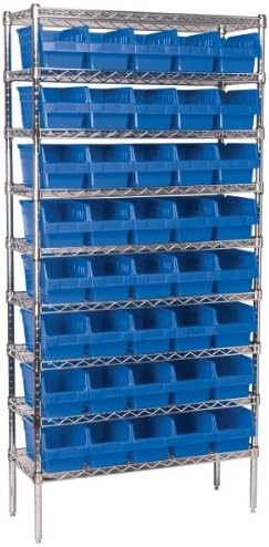 Akro-Mils 30090 Plastic Nesting ShelfMax Storage Bin Box, (12-Inch x 6-Inch x...