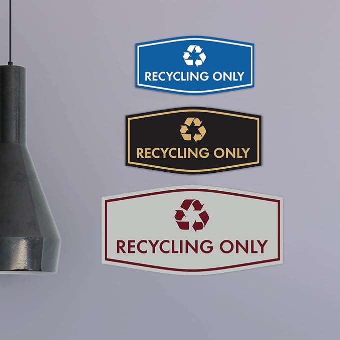 Fancy Recycling Only Sign - Image 3