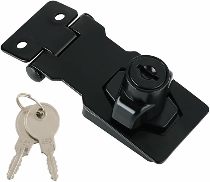Alise Keyed Hasp Lock, 2.5 Inch Safety Packlock Clasp Hasp Lock Latch by Alise