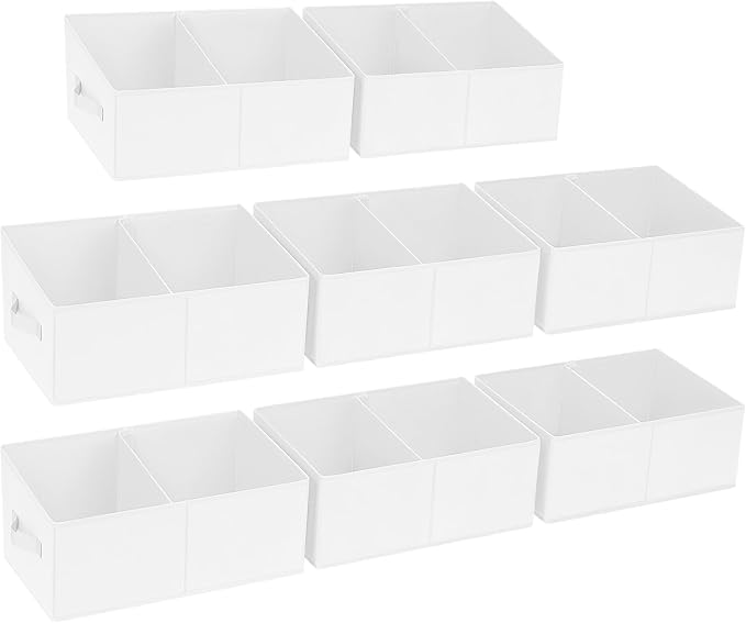 DIMJ Large Closet Shelf Organizer Bins 8 Packs by DiMJ