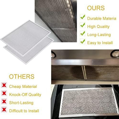Wadoy BPS1FA36 Range Hood Filter 11-3/4" X 17-1/4" X 3/8", 2 Pack Aluminum Mesh - Image 4