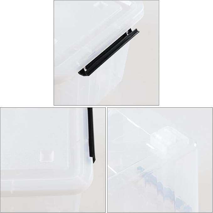 30 Quart Plastic Clear Storage Bin - Image 3