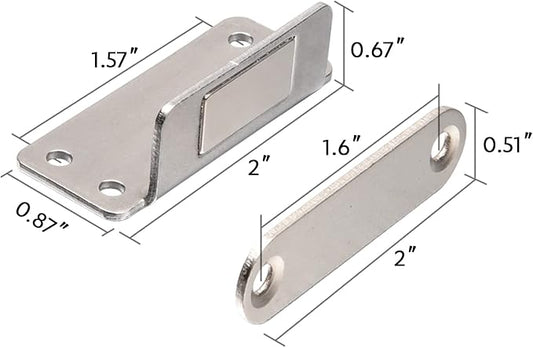 Cabinet Magnets Mousike Adhesive Strong Magnetic Door Catch Stainless Steel - Image 2