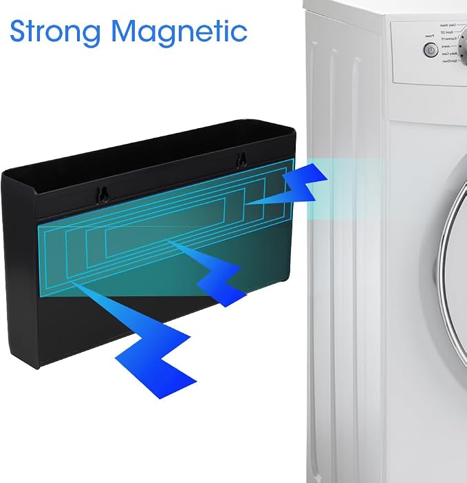 Picowe 3 PCS Magnetic Laundry Storage, Magnetic Storage Box - Image 3