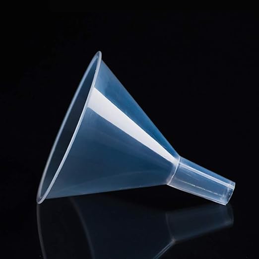 DEDC 4 Pack Clear Plastic Filter Funnel, Small Oil Funnels - Image 3