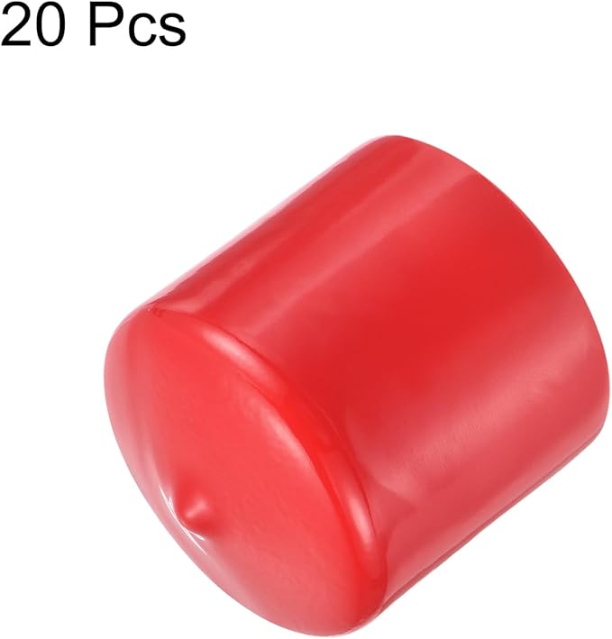 uxcell 20pcs Rubber End Caps 38mm ID Vinyl Round Tube Bolt Cap Cover Thread - Image 2
