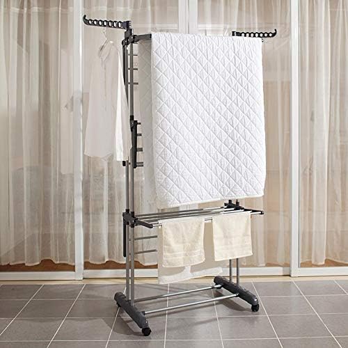 Foldable, Rolling, Stainless Steel Rods & Compact Storage Laundry Clothes...