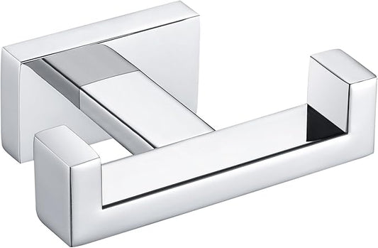 Angle Simple Bathroom Towel Hook, SUS 304 Stainless Steel Hand Towel Double Hook by AngleSimple