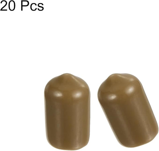 uxcell 20pcs Rubber End Caps 9mm ID Vinyl PVC Round Tube Bolt Cap Cover Screw - Image 2