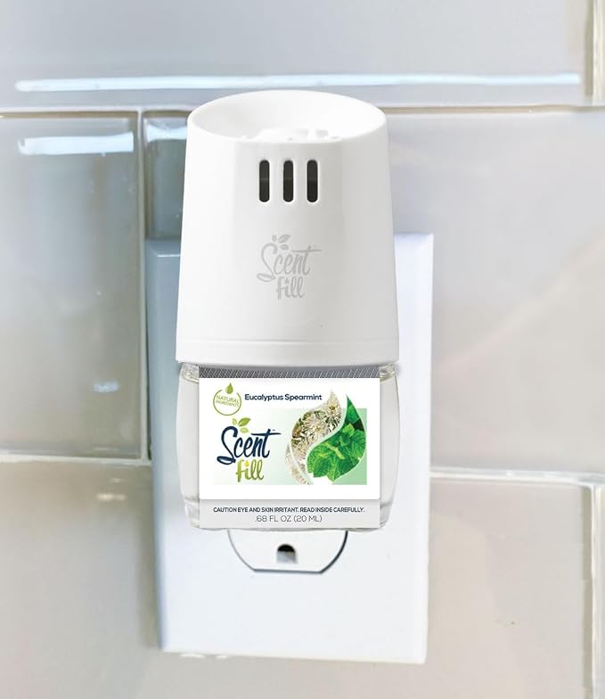 Scent Fill Eucalyptus Spearmint Plug in Air Freshener, Scented Oil Refills - Image 2