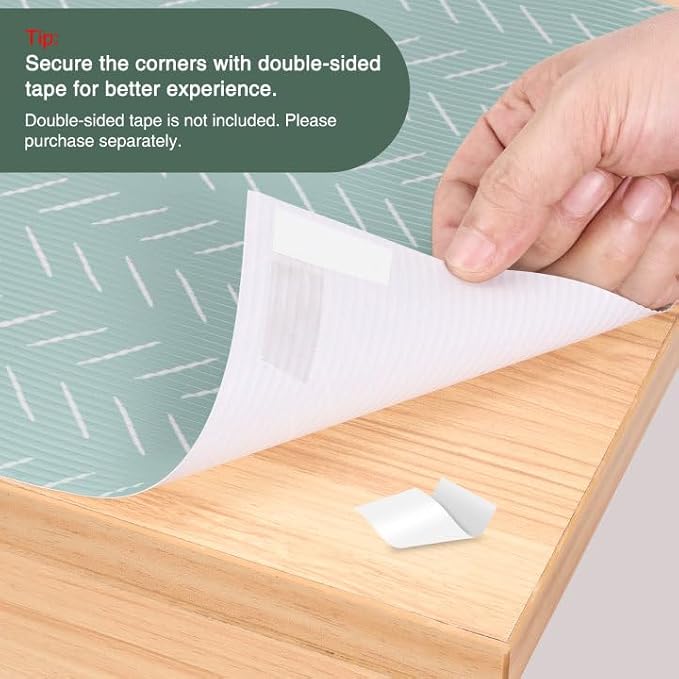 Glotoch Premium Non Slip Shelf Liner, Non Adhesive Drawer Liner, Waterproof - Image 2