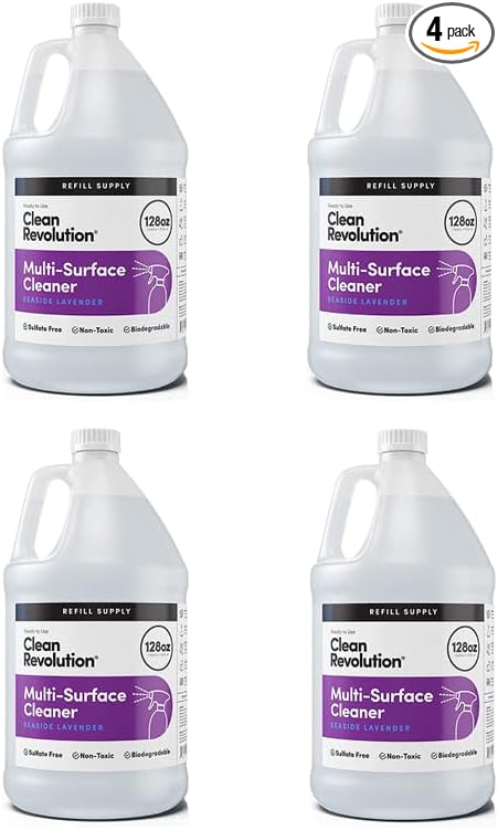 Clean Revolution Multi Surface Cleaner Refill Supply, Eco-Friendly & Plant-Based by CleanRevolution