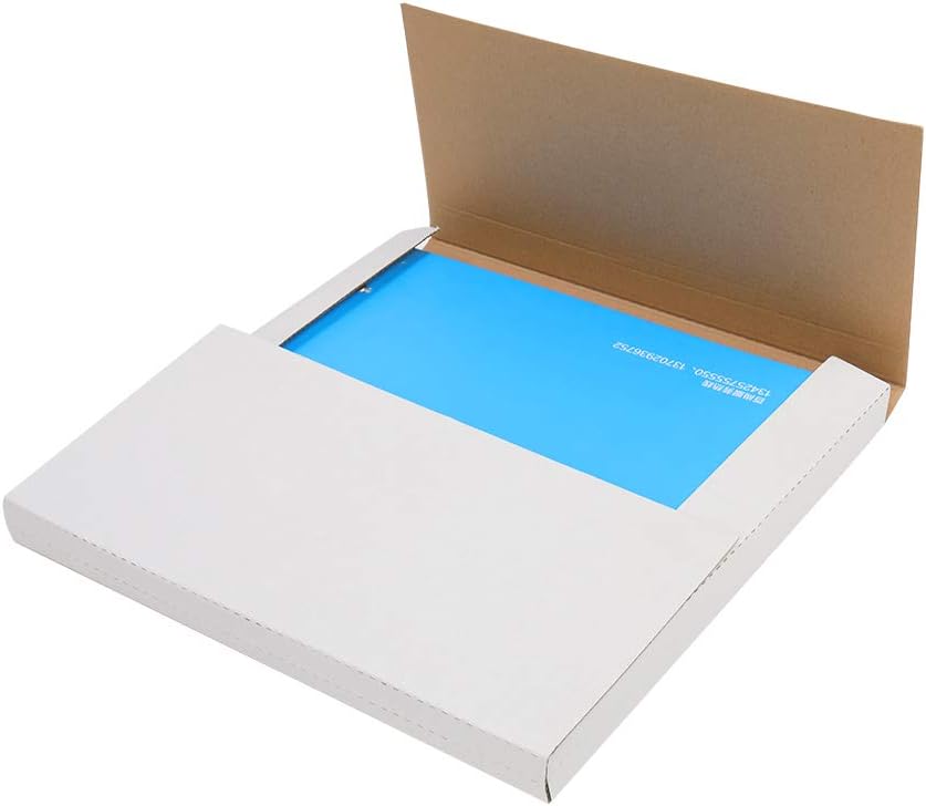 100 Packs White Vinyl Record LP Shipping Mailer Boxes, 12.5in*12.5in*1in Reco...