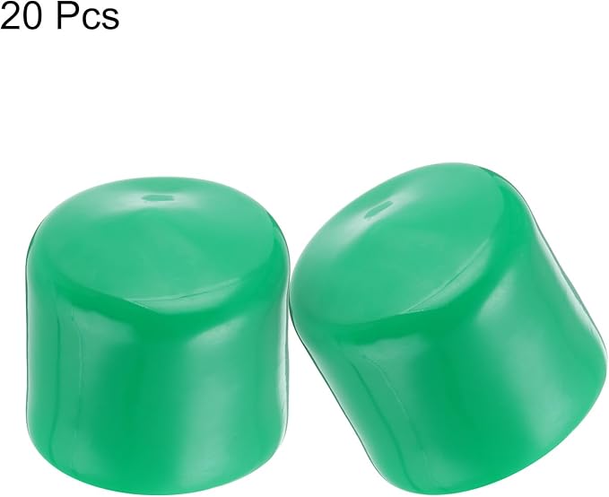uxcell 20pcs Rubber End Caps 50mm ID Vinyl PVC Round Tube Bolt Cap Cover Screw - Image 2