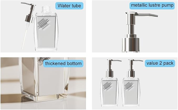 2 Pack Soap Dispenser, soap Dispenser - Image 9