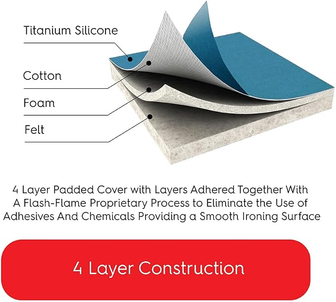TIVIT Ironing Board Cover 13 x 45, Performance Grade Titanium Coated Pro Grip - Image 7