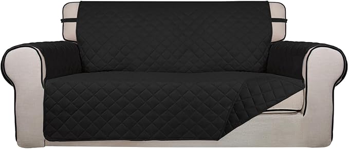 PureFit Reversible Quilted Sofa Cover, Water Resistant Slipcover Furniture by PureFit