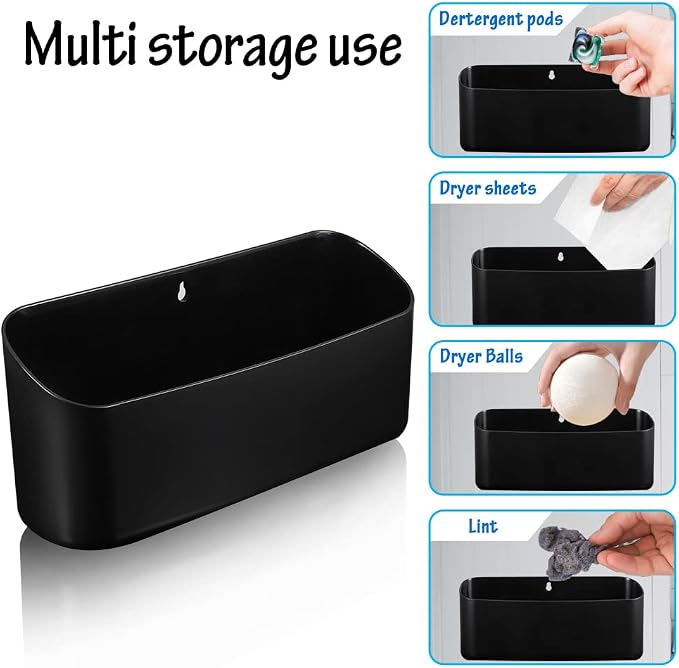 Picowe Magnetic Laundry Storage, Large Lint Holder Bin - Image 7