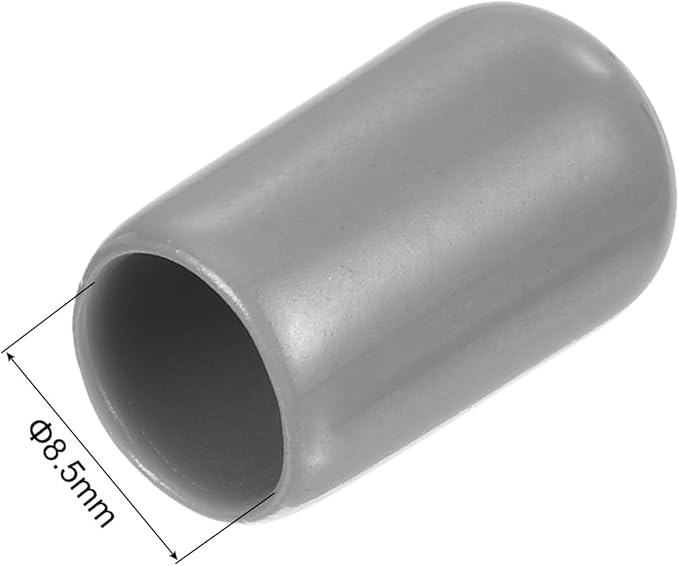 uxcell 20pcs Rubber End Caps Protective Caps 8.5mm ID Vinyl PVC Round Tube Bolt - Image 3