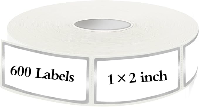 600 Silvery Border Removable Freezer Labels Water Oil Resistant - Image 2