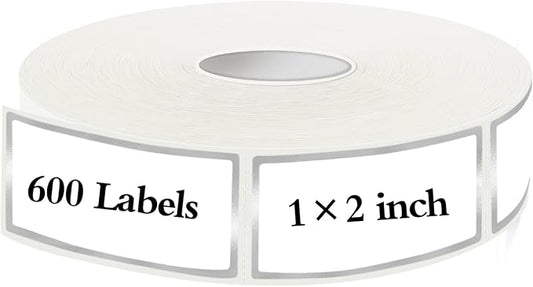 600 Silvery Border Removable Freezer Labels Water Oil Resistant - Image 2