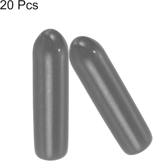 uxcell 20pcs Rubber End Caps 3mm ID Vinyl PVC Round Tube Bolt Cap Cover Screw - Image 2