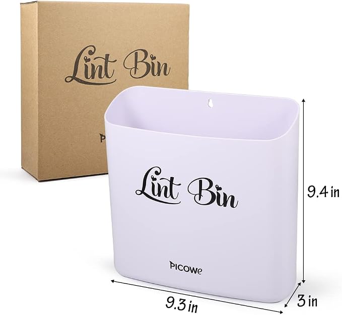 Picowe Magnetic Laundry Storage, Large Lint Holder Bin - Image 2