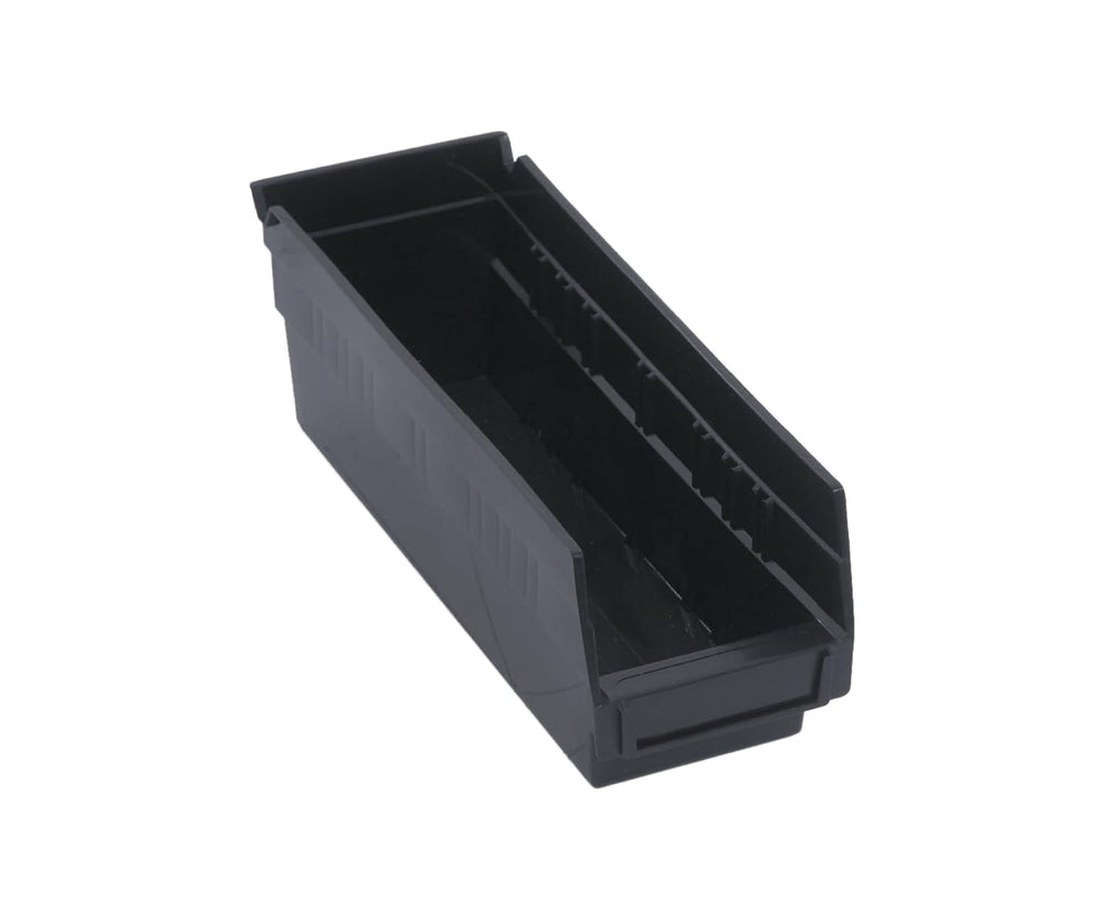 Quantum Storage Systems QSB101BK 36-Pack 4" Hanging Plastic Shelf Bin St...