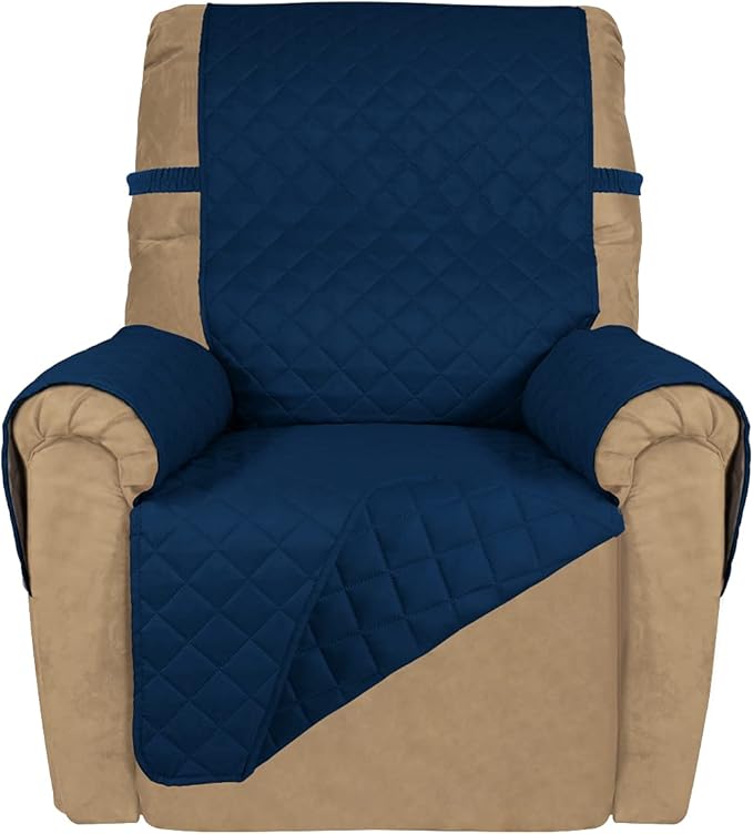 PureFit Reversible Quilted Oversized Recliner Sofa Cover, Water Resistant by PureFit