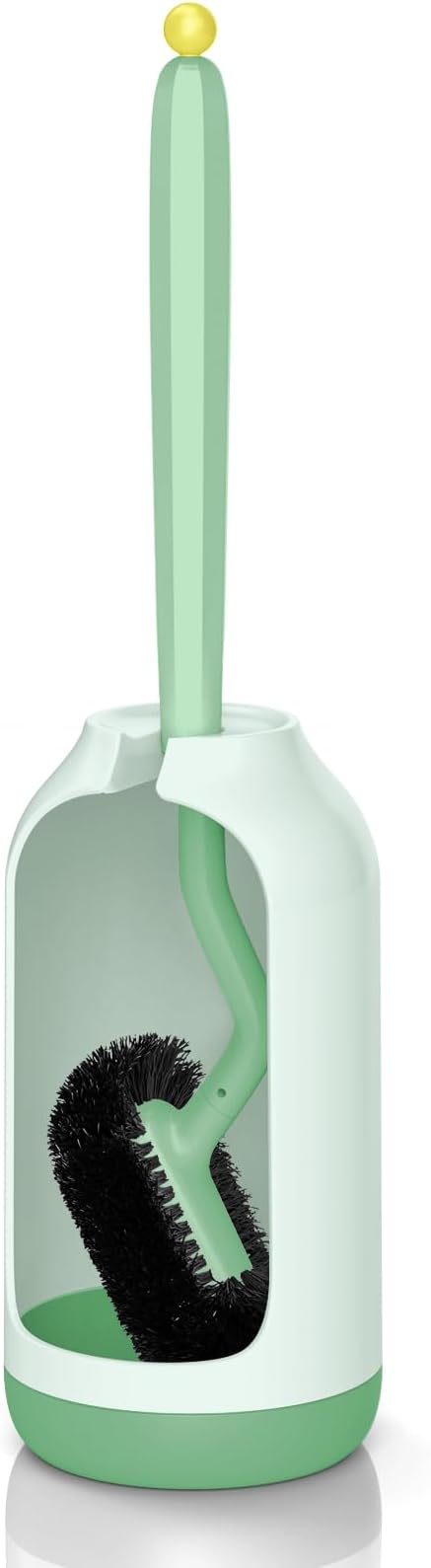 HAMITOR Toilet Bowl Brush Holder Set: Bathroom Deep Cleaning Toilet Cleaner by HAMITOR
