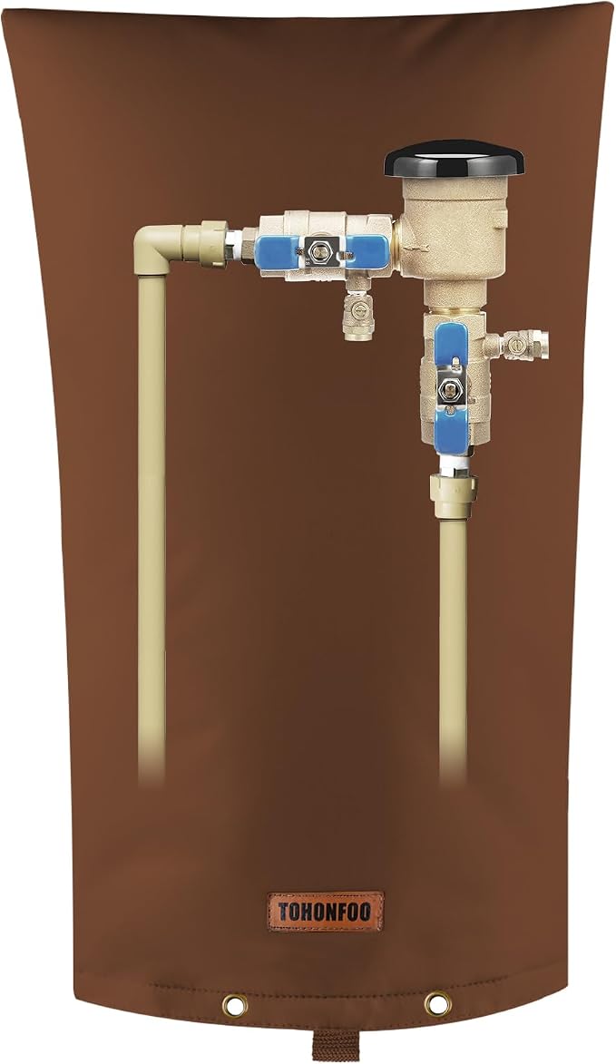 TOHONFOO Backflow Preventer Pipe Insulation Cover by TOHONFOO