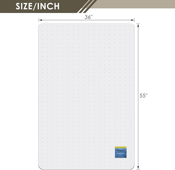 Azadx Heavy Duty Office Chair Mat - Image 8