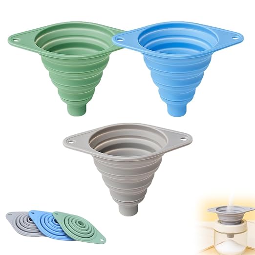 Kitchen Funnel Set, 2025 New Silicone Collapsible Funnel, Portable Bottle by Scappof