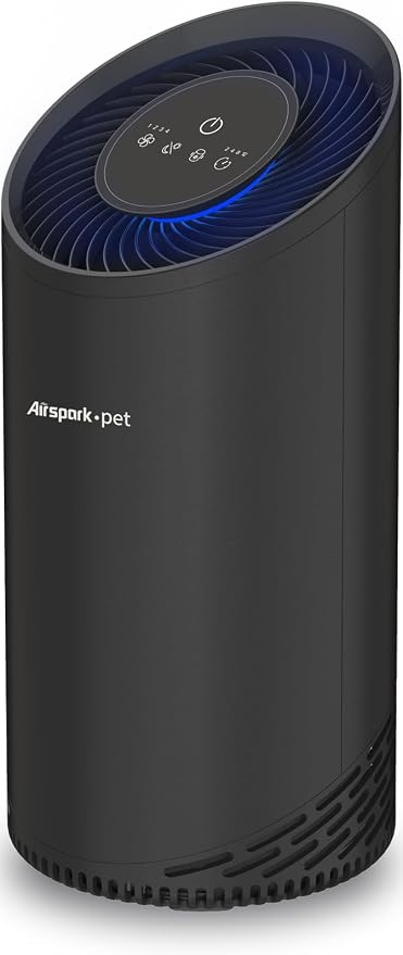 Pet Air Purifiers for Home Pets in Bedroom and Large room. Washable Pet by Airspark