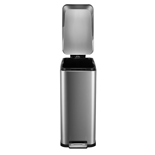 13.2 Gallon / 50L Kitchen Trash Can, Slim Stainless Steel Garbage Can - Image 3