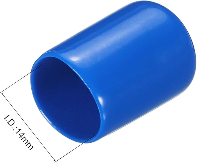 uxcell 20pcs Rubber End Caps 14mm ID Vinyl PVC Round Tube Bolt Cap Cover Screw - Image 3