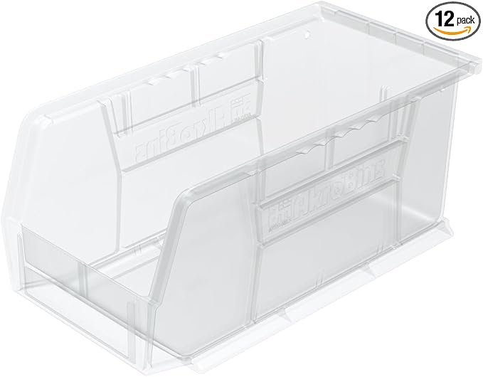 Akro-Mils 30230 AkroBins Plastic Storage Bins, Space-Saving Stackable Bins by Akro-Mils