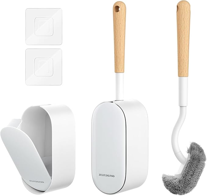 Bamboo Toilet Brush Set, 2 Pack by OSCIOSS