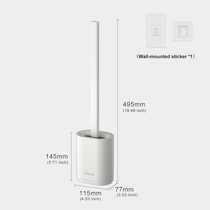 Toilet Brush and Holder Set - Image 2