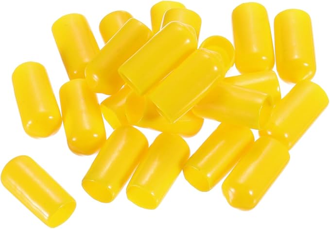 uxcell 20pcs Rubber End Caps 9.5mm ID Vinyl PVC Round Tube Bolt Cap Cover Screw - Image 4