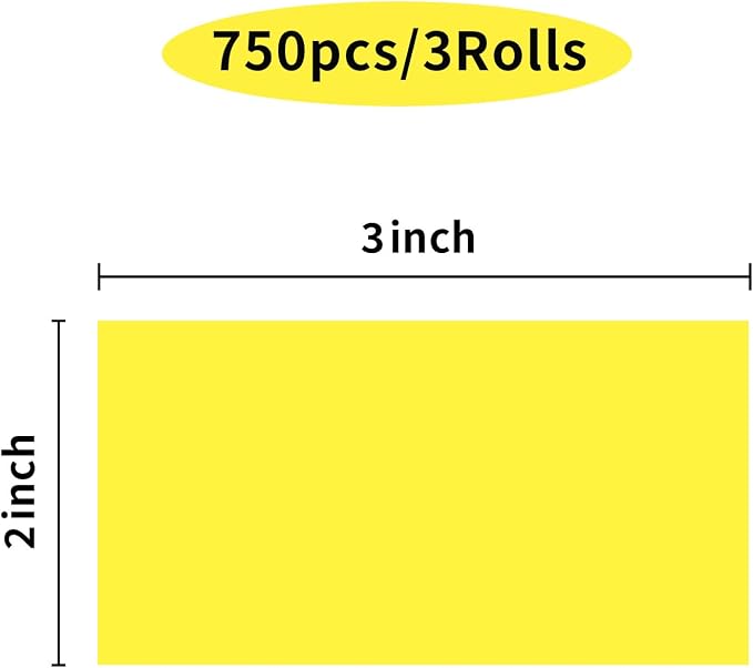 STARLIBOO Colored Labels Stickers 3 x 2 Inch, Rectangle Moving Labels Stickers - Image 2
