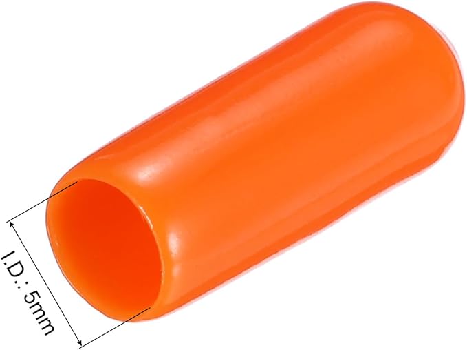 uxcell 20pcs Rubber End Caps 5mm ID Vinyl PVC Round Tube Bolt Cap Cover Screw - Image 3