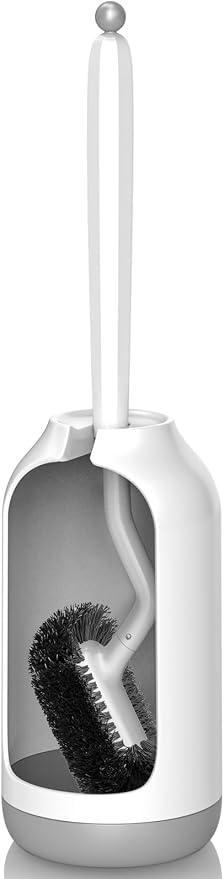 HAMITOR Toilet Bowl Brush Holder Set: Bathroom Deep Cleaning Toilet Cleaner by HAMITOR